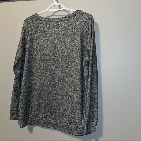 Women’s Grey Sweater Side Button Size Medium - Picture 2 of 2
